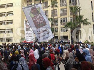 مسيرة حاشدة لطلاب الإسكندرية تنديدا بالقمع الأمنى للطلاب