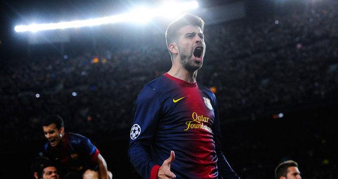 بالفيديو.. بيكيه يتقدم لبرشلونة بالهدف الأول في شباك الريال