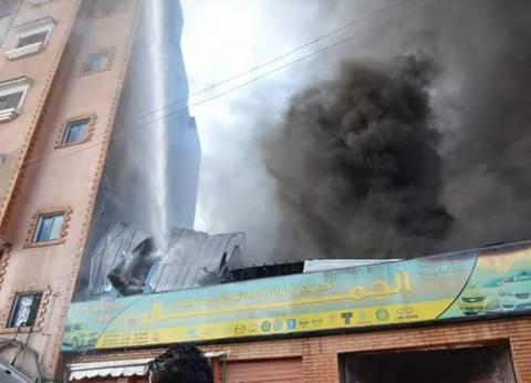 بالفيديو.. تفاصيل الحريق الهائل بنادي الجزيرة بالزمالك