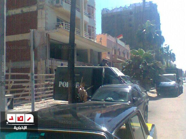 الإسكندرية : تعزيزات أمنية أمام قسم سيدي جابر