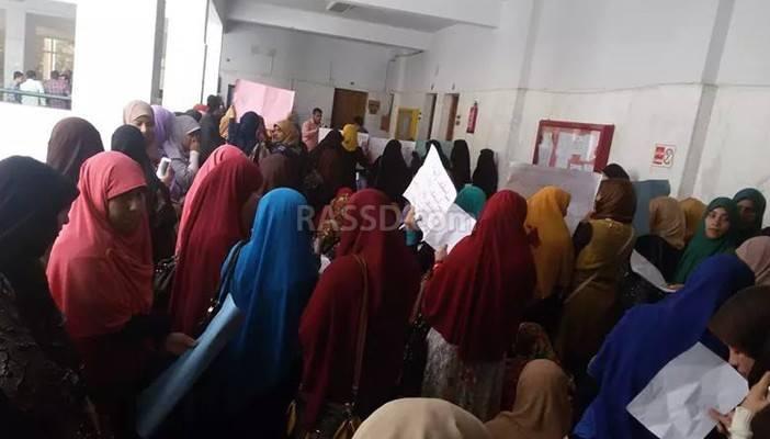 طلاب دار العلوم في الفيوم يضربون عن الدراسة لفصل 6 من زملائهم