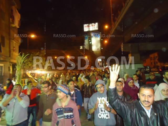 مسيرة ليلية مناهضة للانقلاب بالإسكندرية