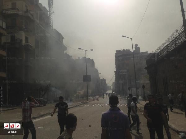 إطلاق خرطوش في محيط الكاتدرائية والأمن يطلق القنابل