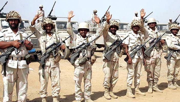 بالفيديو.. قوات سعودية على حدود اليمن استعدادًا للتدخل البري