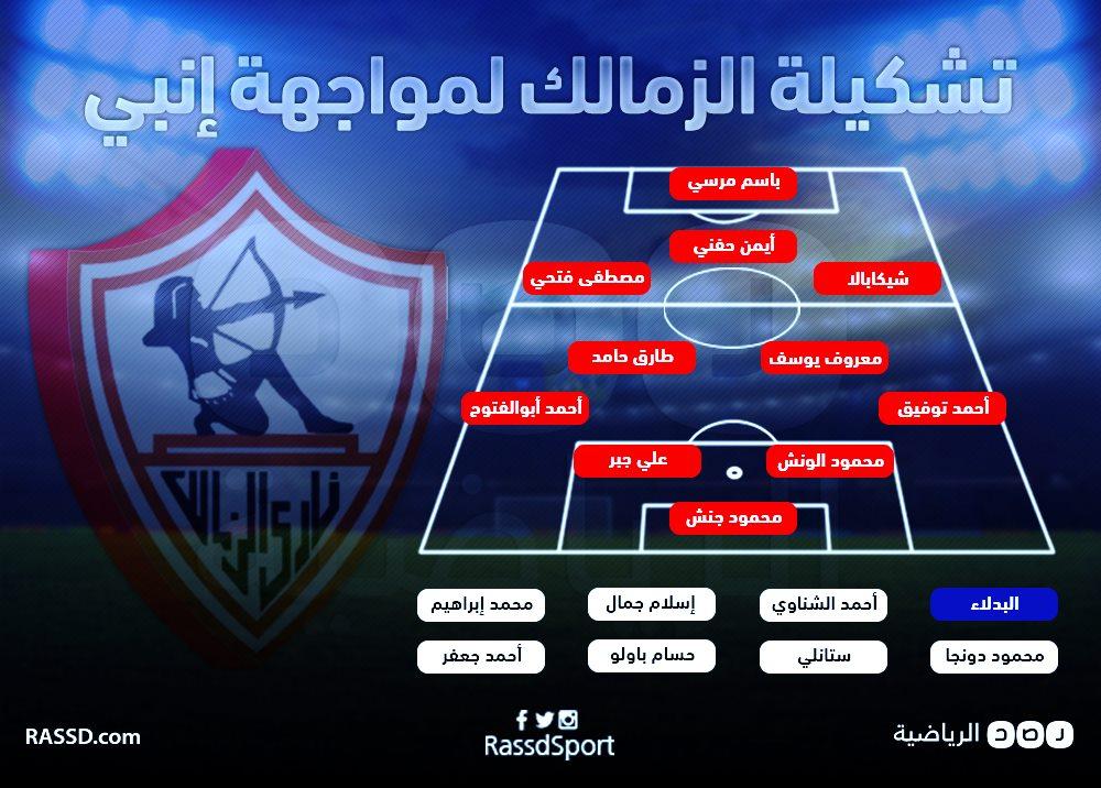 إيناسيو يعلن تشكيل نادي الزمالك لمواجهة إنبي