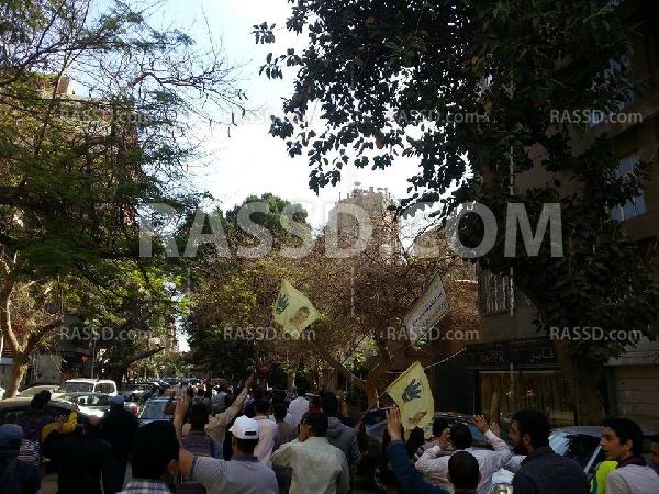 مسيرة صباحية رافضة للإنقلاب بالمهندسين