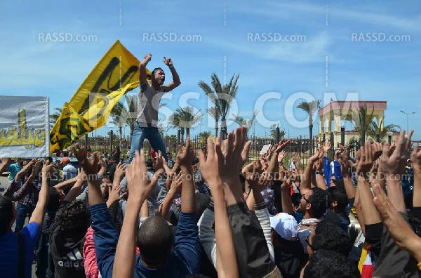 اولتراس “ربعاوي” يشعل مسيرة لاحرار بورسعيد