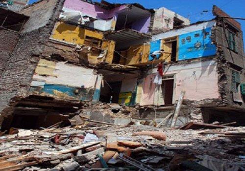 انهيار عقار بحلوان دون إصابات