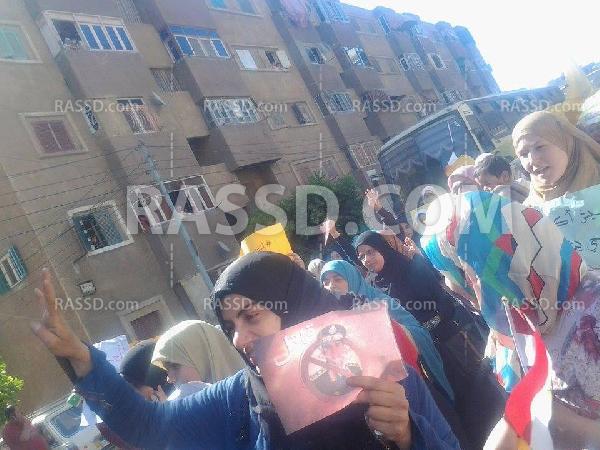 مسيرة لنساء ضد الانقلاب بدكرنس للإفراج عن الحرائر