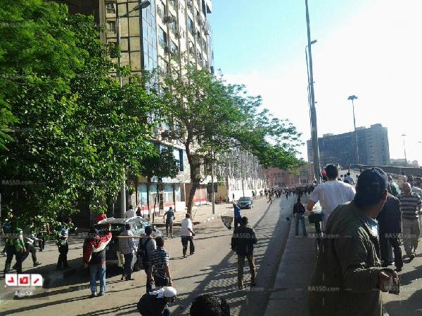 انسحاب مجهولين بعد اشتباكهم مع الأهالي حول مقر الاخوان بسموحة