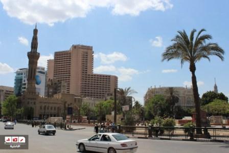 هدوء حذر في ميدان عبد المنعم رياض