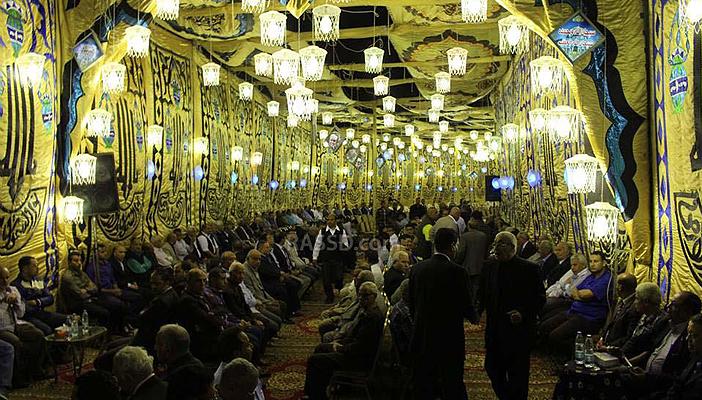 بالصور.. شخصيات رياضية بارزة في عزاء حسن الشاذلي بالترسانة