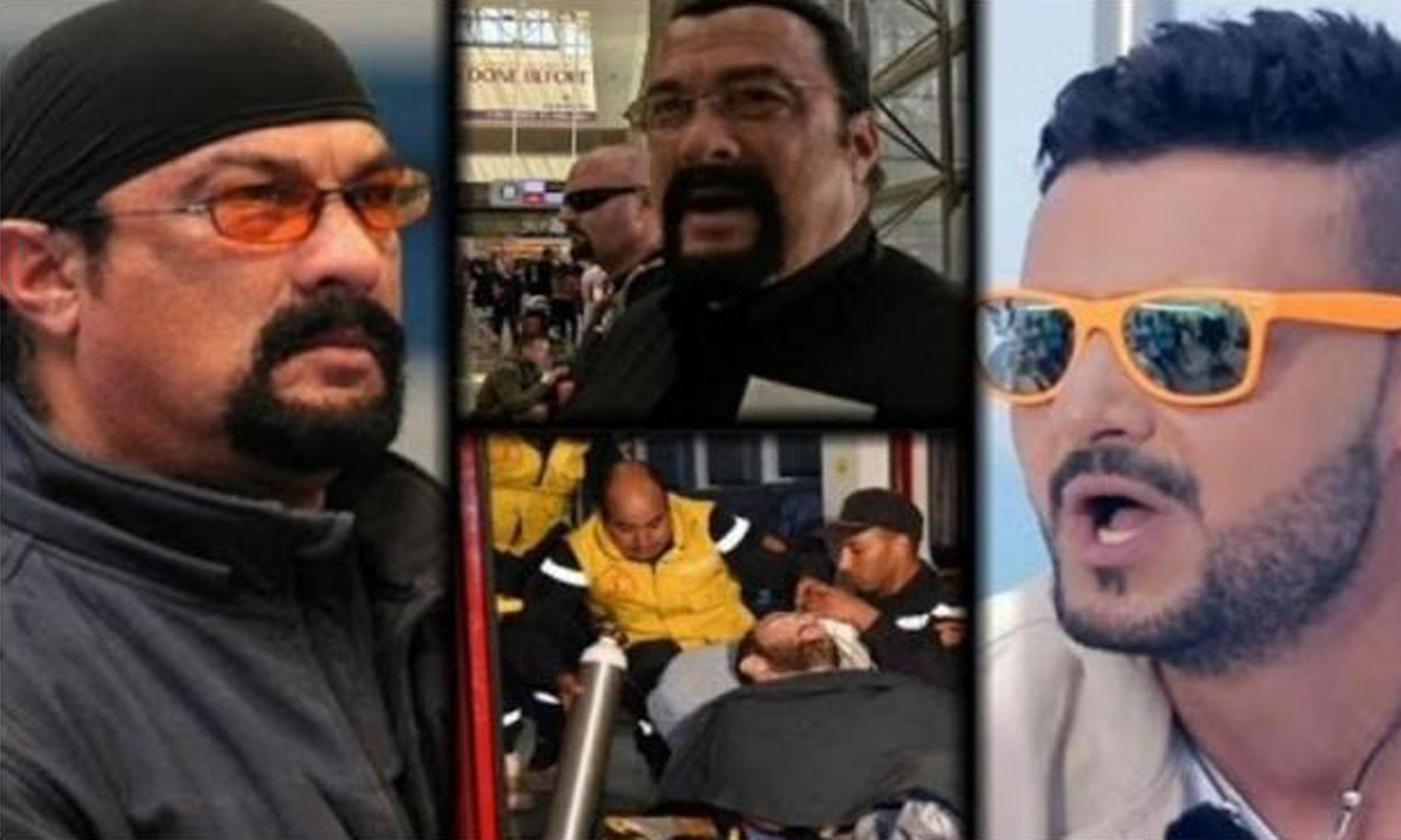 نقل رامز جلال إلى المستشفى بسبب علقة ساخنة من “ستيفن سيجال”