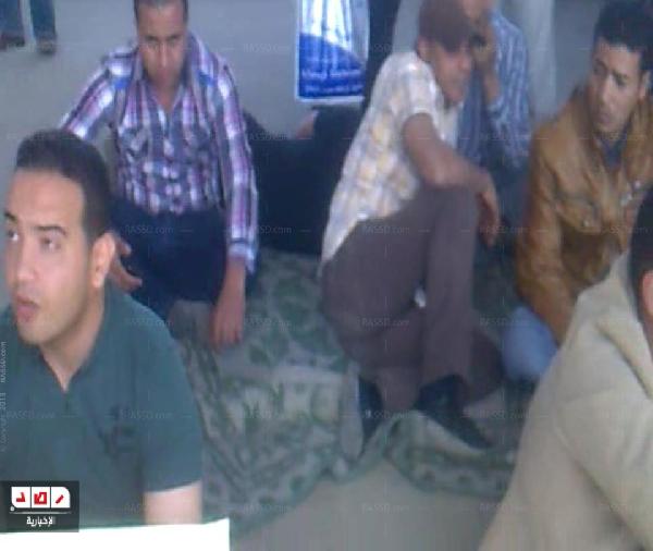 موظفي دار المشاه يتظاهرون أمام وزارة الدفاع لتحسين أوضاعهم