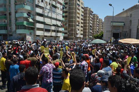 مسيرة لـ “أولتراس ربعاوي” في بورسعيد ضد الانقلاب