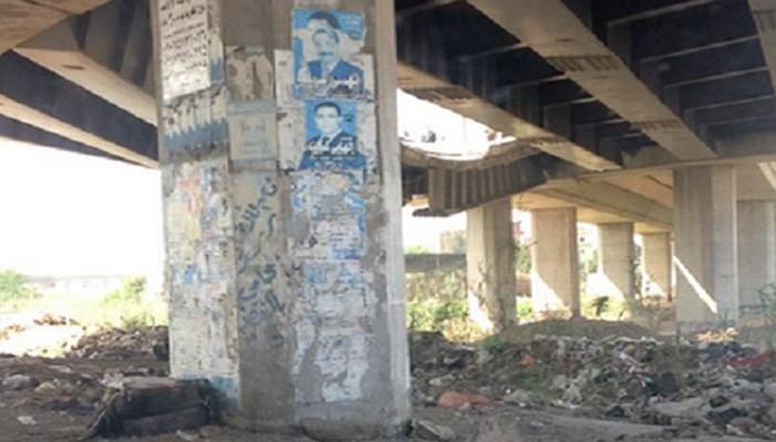 انقلاب 3 سيارات نقل إثر انهيار جزئي بـ”كوبري المنيل”