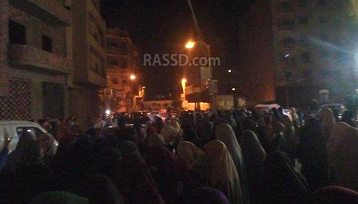 بالصور.. تشييع جنازة قتيلين على يد الأمن في بني سويف