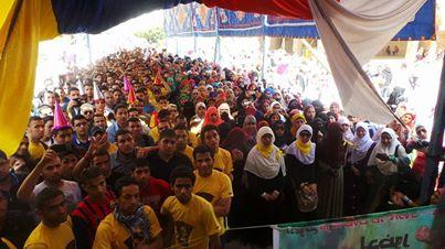 “مولد سيدك السيسي” بجامعة حلوان