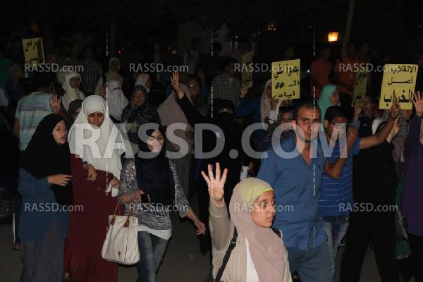 توالي الفعاليات الليلية الرافضة للانقلاب في محافظات مصر