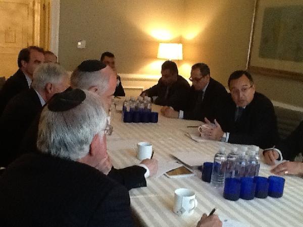 فهمي يلتقي بقيادات المنظمات اليهودية الآمريكية