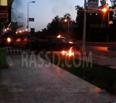 حركة “الجلاشة” تعلن مسؤوليتها عن حرق سيارتين لأمن الانقلاب بدمياط