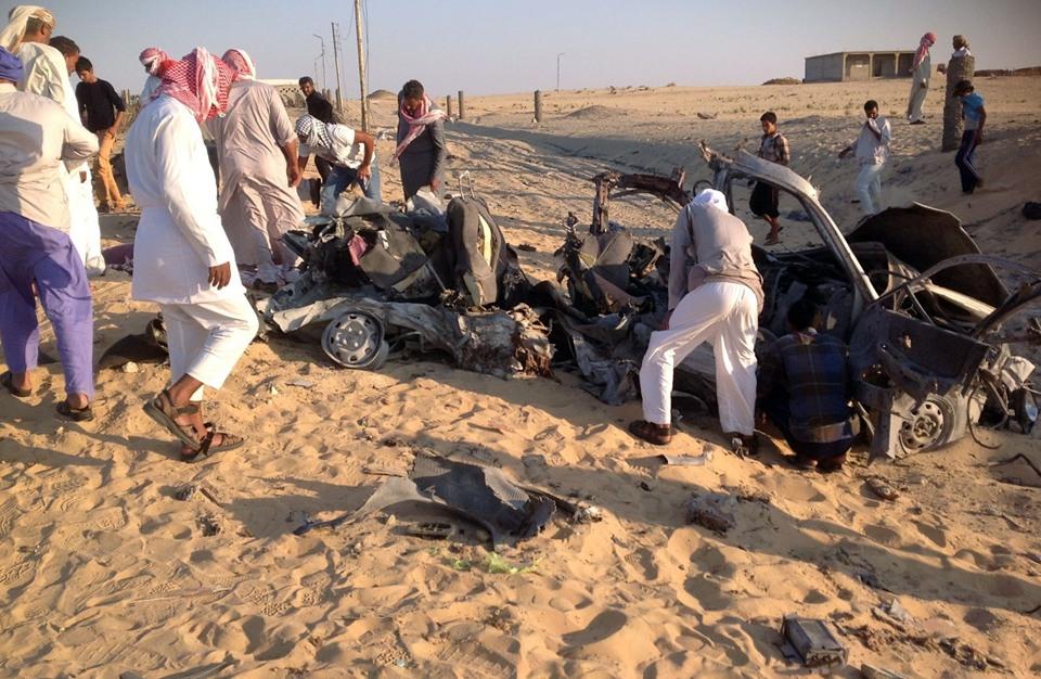 خاص لـ”رصد”: طائرة بدون طيار تقصف سيارة لـ”تنظيم الدولة” في سيناء