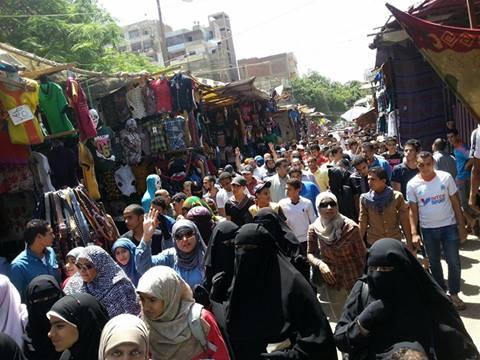 مسيرة حاشدة بحلوان تضامنا مع “انتفاضة السجون”