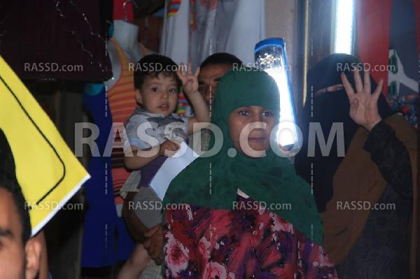 مسيرة ليلية مناهضة للانقلاب بكرداسة بمحافظة الجيزة