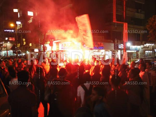 مسيرة ليلية مناهضة للانقلاب العسكري بحلوان