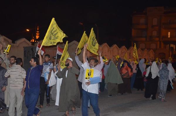 مسيرة لرفض الانقلاب ببرج العرب