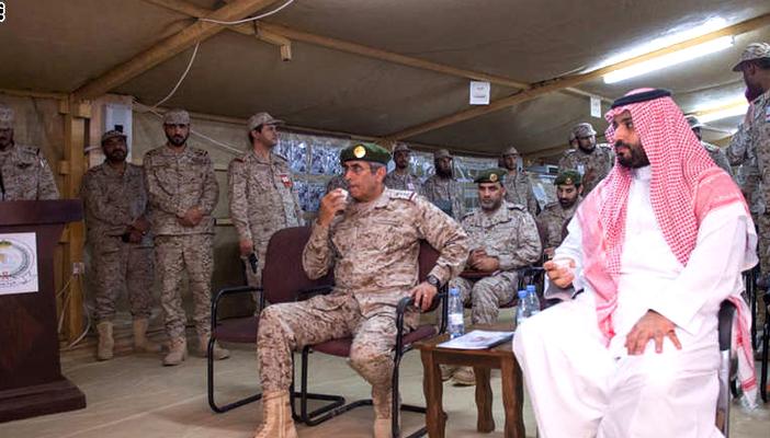 ولي ولي العهد السعودي يطلع على مخطط العمليات الجوية ضد الحوثيين