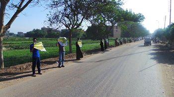 سلسلة بتلا بالمنوفية تنديدا بالانقلاب العسكري