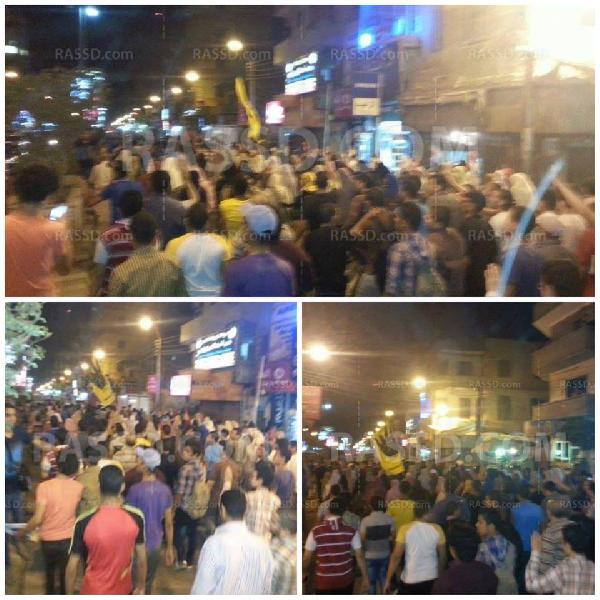 مسيرة رافضة للانقلاب العسكري ببني سويف