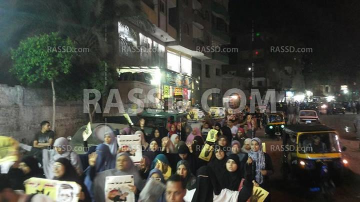 مسيرة حاشدة رفضا للانقلاب بشبرا