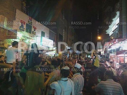 مسيرة ليلية بالوراق رفضا للانقلاب العسكري