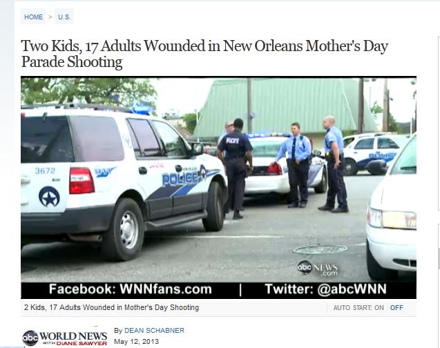 اطلاق نار عشوائي على أحد الاحتفالات بنيو أورلياز