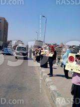 سلسلة بشرية بطنطا في ذكرى مذبحة الفض