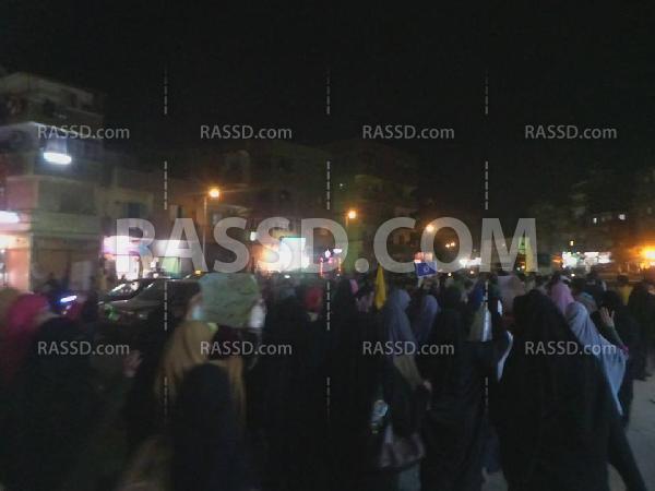 ثوار السويس في مسيرة ليلية رافضة للانقلاب العسكري