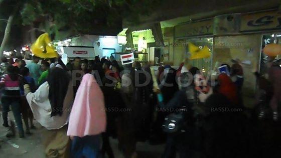 رافضو الانقلاب بالسويس‬ يتظاهرون رفضاً لـ”مسرحية الانتخابات”