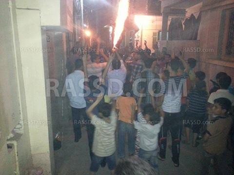 مسيرة مناهضة للإنقلاب العسكري بدمياط