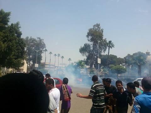 أمن الانقلاب يقتحم مدينة جامعة القاهرة