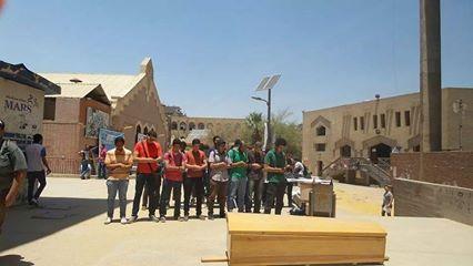 طلاب عين شمس  ينظمون جنازة رمزية لشهدائهم برصاص الانقلاب