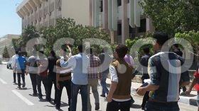 احتجاجات بجامعة الفيوم بعد منع طالبين من أداء الامتحانات