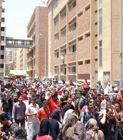 تظاهرات رافضة للانقلاب بالمجمع النظرى بجامعة ‫الإسكندرية