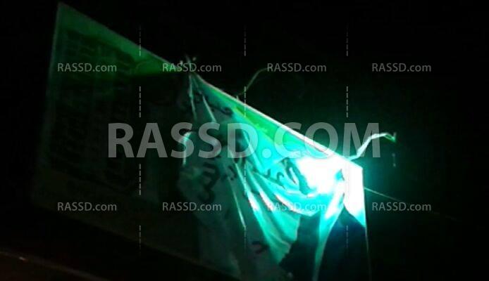 ثوار طنطا يزيلون لافتات قائد الانقلاب وسط ترحيب الأهالي