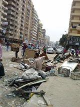 حملة لإزالة إشغالات الطريق بـ”الهانوفيل” بالإسكندرية