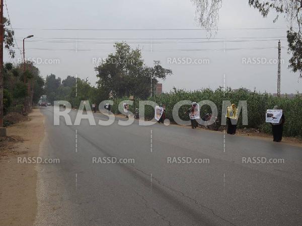 4 سلاسل بشرية لـ”دعم الشرعية” بالمنوفية