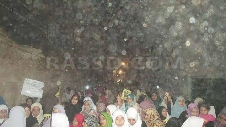 مسيرة مناهضة للانقلاب العسكري بأجا الدقهلية