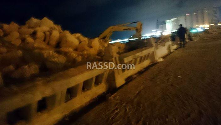 ردم شاطئ سيدي جابر لتوسعة نادي تابع لـ”الجيش”