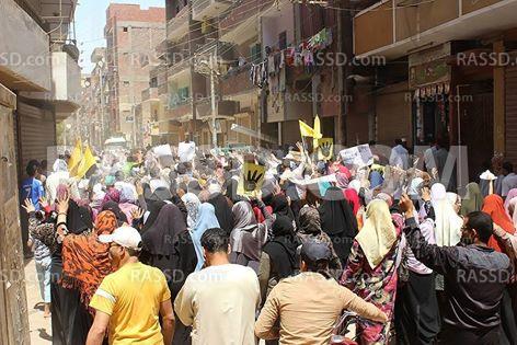 مسيرة لرافضي الانقلاب بمحافظة المنيا